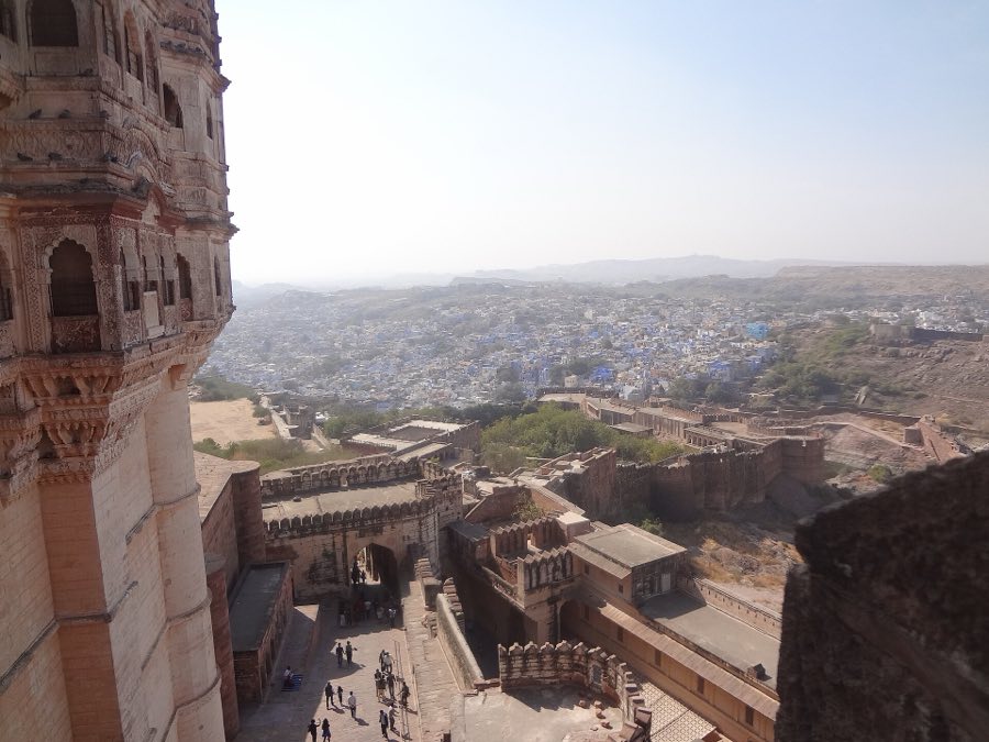 Blue houses of Jodhpur seen from Mehrangarh Fort
